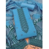 Women's Banarasi Silk Printed Unstitched Salwar Suit Material With Dupatta (SkyBlue, 3Mtrs) Women's Banarasi Silk Printed Unstitched Salwar Suit Material With Dupatta (SkyBlue, 3Mtrs)