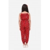 Girl's Rayon Floral Sleeveless Jumpsuit (Red) Girl's Rayon Floral Sleeveless Jumpsuit (Red)