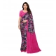 Women's Georgette Printed Saree With Unstitched Blouse 5.5Mtr (Blue) Women's Georgette Printed Saree With Unstitched Blouse 5.5Mtr (Blue)