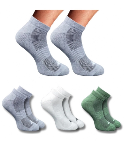 3_Pair Set Unisex Casual Cotton Printed Low Cut Socks (Multicolor)