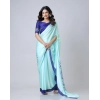 Women's Soft Crepe Silk Printed Ready To Wear Saree With Unstitched Blouse 5.5Mtr (Turquoise) Women's Soft Crepe Silk Printed Ready To Wear Saree With Unstitched Blouse 5.5Mtr (Turquoise)