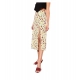 Women's Polyester Floral Side Zip Skirt (Multicolor) Women's Polyester Floral Side Zip Skirt (Multicolor)