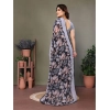Women's Chiffon Printed Saree With Unstitched Blouse 5.5Mtr (Grey) Women's Chiffon Printed Saree With Unstitched Blouse 5.5Mtr (Grey)