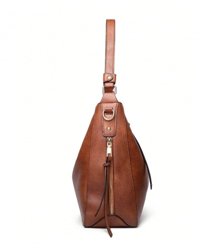 Women's PU Leather Zipper Handbag