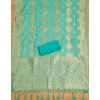 Women's Banarasi Silk Printed Unstitched Salwar Suit Material With Dupatta (sea green, 3Mtrs) Women's Banarasi Silk Printed Unstitched Salwar Suit Material With Dupatta (sea green, 3Mtrs)