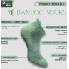 4_Pair Set Unisex Casual Cotton Printed Ankle Length Socks (Multicolor)