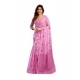 Women's Linen Cotton Printed Ready To Wear Saree With Unstitched Blouse 5.5 Mtr (Light_Pink)
