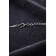 Women's Brass Silver Plated Necklace set (Silver)