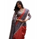 Women's Faux_Tussar Ethnic_Print Saree With Unstitched Blouse 5.5Mtr (Rust) Women's Faux_Tussar Ethnic_Print Saree With Unstitched Blouse 5.5Mtr (Rust)