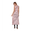 Women's Casual Crepe Sleeveless Slit Dress (Light Pink) Women's Casual Crepe Sleeveless Slit Dress (Light Pink)
