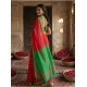 Women's Cotton Printed Saree With Unstitched Blouse 5.5Mtr (Red)