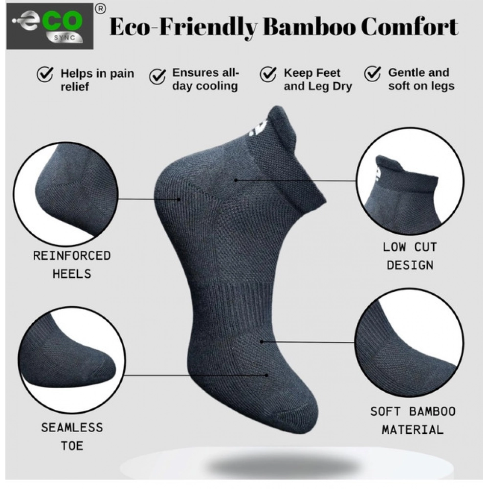 4_Pair Set Unisex Casual Cotton Printed Ankle Length Socks (Multicolor)