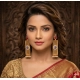 Women's Zinc Alloy Gold Plated Dangler Earrings (Multicolor)