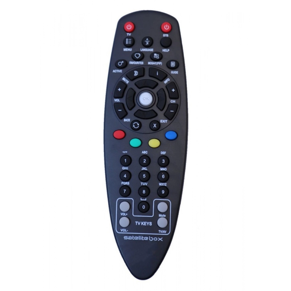 Ecomoye Set Top Box Remote No. 13 (Black), Compatible/Replacement for Videocon DTH Set Top Box Remote Control, Black (Exactly Same Remote will Only Work)