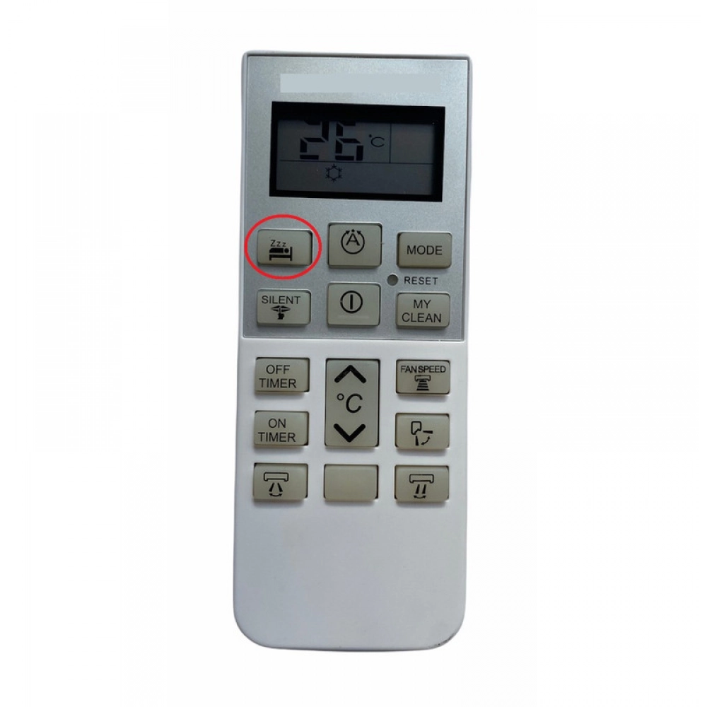 Ecomoye AC Remote No. 168B with zzz Function (No Backlight), Compatible/Replacement for Hitachi AC Remote Control, White (Exactly Same Remote will Only Work)