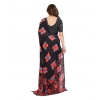 Women's Georgette Printed Saree With Unstitched Blouse 5.5Mtr (Black) Women's Georgette Printed Saree With Unstitched Blouse 5.5Mtr (Black)