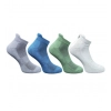 4_Pair Set Unisex Casual Cotton Printed Ankle Length Socks (Multicolor)