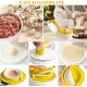 Plastic Solid Dumpling Maker Mold Press (Yellow-White) Plastic Solid Dumpling Maker Mold Press (Yellow-White)