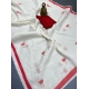 Women's Linen Printed Saree With Unstitched Blouse 5.5Mtr (White) Women's Linen Printed Saree With Unstitched Blouse 5.5Mtr (White)