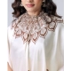 Women's Soft Crepe Silk Printed Ready To Wear Saree With Unstitched Blouse 5.5Mtr (Off White)