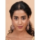 Women's Brass Silver Plated Drop Earrings (White) Women's Brass Silver Plated Drop Earrings (White)