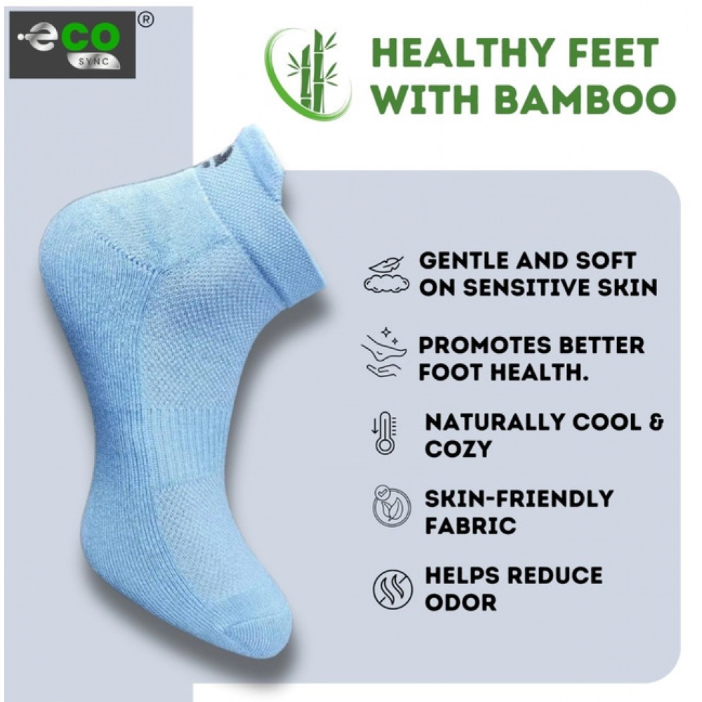 4_Pair Set Unisex Casual Cotton Printed Ankle Length Socks (Multicolor)