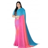 Women's Georgette Floral Printed Saree With Unstitched Blouse 5.5Mtr (Multicolor) Women's Georgette Floral Printed Saree With Unstitched Blouse 5.5Mtr (Multicolor)