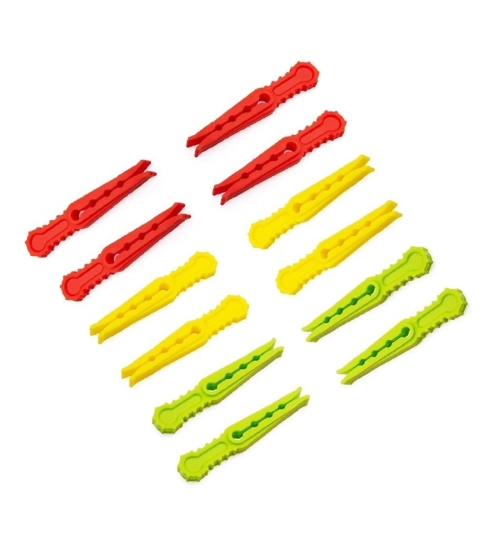 Pack of 4_Cloth Hanger Clips 36Pcs set – Multi-Purpose Clothes Pegs (Color: Assorted )