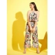 Girl's Polyester Crepe Floral Sleeveless Jumpsuit (Multicolor) Girl's Polyester Crepe Floral Sleeveless Jumpsuit (Multicolor)