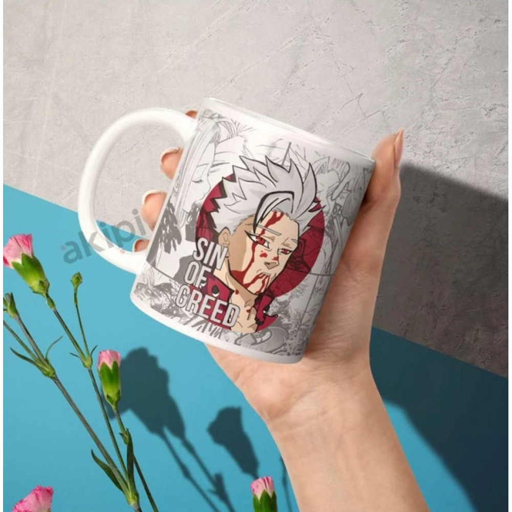 Anime Ban (Sin of Greed) Ceramic Printed Coffee Mug (White) Anime Ban (Sin of Greed) Ceramic Printed Coffee Mug (White)