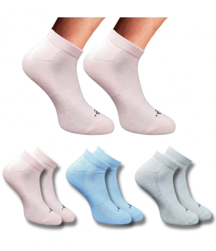 3_Pair Set Unisex Casual Cotton Printed Low Cut Socks (Multicolor)
