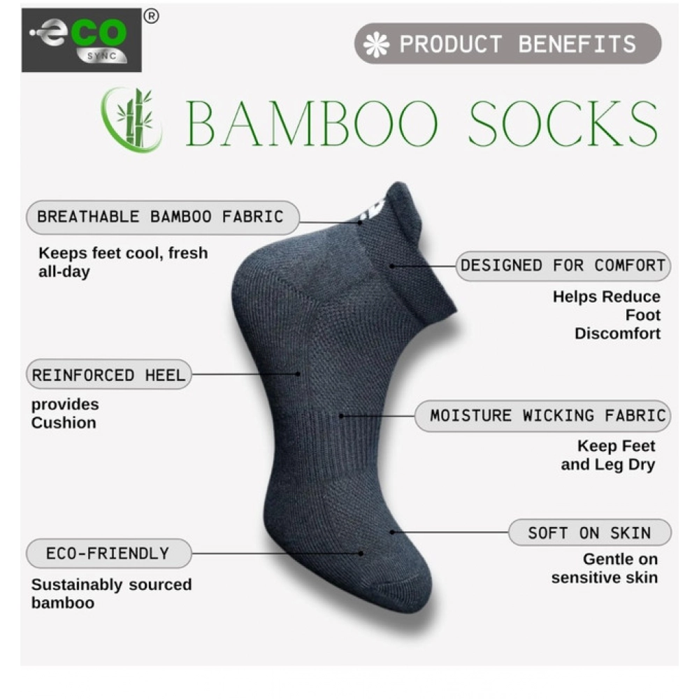 4_Pair Set Unisex Casual Cotton Printed Ankle Length Socks (Multicolor)