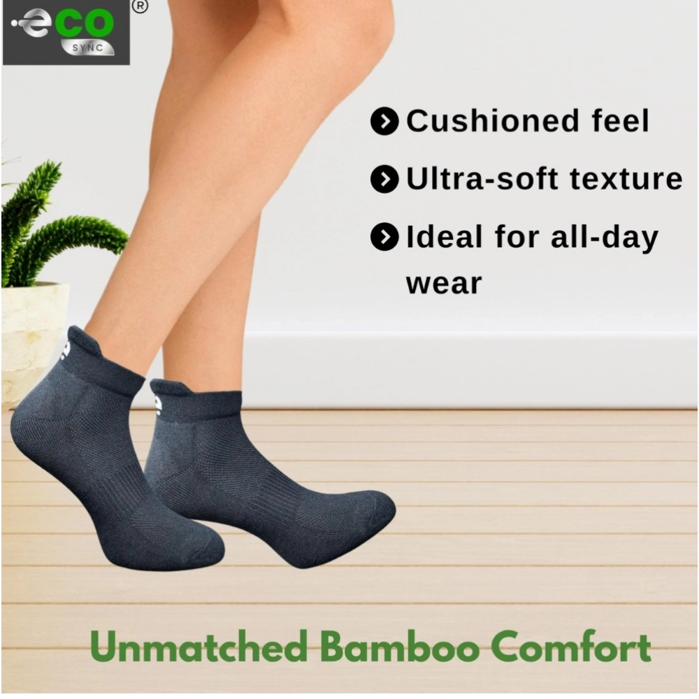 4_Pair Set Unisex Casual Cotton Printed Ankle Length Socks (Multicolor)