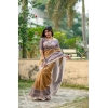 Women's Faux_Tussar Geometric_Print Saree With Unstitched Blouse 5.5Mtr (Mustard) Women's Faux_Tussar Geometric_Print Saree With Unstitched Blouse 5.5Mtr (Mustard)