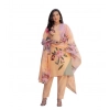 Women's Cotton Blend Printed Kurti With Pant Dupatta Set (Orange) Women's Cotton Blend Printed Kurti With Pant Dupatta Set (Orange)