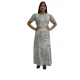 Women's Casual Crepe Half Sleeves Dress (White)