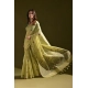 Women's Blended_Cotton Floral Saree With Unstitched Blouse 5.5Mtr (Light_Green)