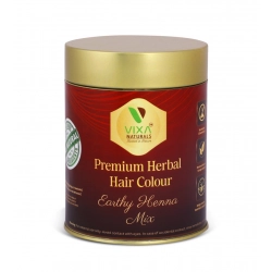 Women's Vixa Naturals Dark Brown Mix Hair Color | Henna Powder for Hair | Natural Black Herbal Hair Dye | Organic Mehndi with Indigo, Tulsi, Baheda &amp; Thankuni | 25g x 8