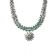 Women's Brass Silver Plated Necklace set (Turquoise) Women's Brass Silver Plated Necklace set (Turquoise)