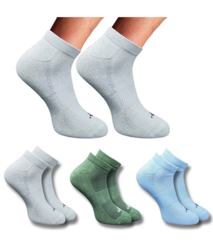 3_Pair Set Unisex Casual Cotton Printed Low Cut Socks (Multicolor)