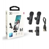Plastic K9 Microphone, Digital Mini Portable Recording Clip Mic with Receiver Plastic K9 Microphone, Digital Mini Portable Recording Clip Mic with Receiver
