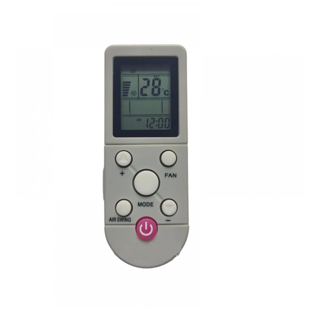 Ecomoye AC Remote No. 2 (No Backlight), Compatible/Replacement for Voltas AC Remote Control, White (Exactly Same Remote will Only Work)