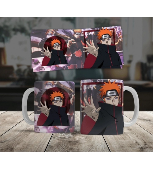 Anime Pain (Akatsuki) Ceramic Printed Coffee Mug (White)