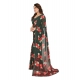 Women's Georgette Printed Saree With Unstitched Blouse 5.5Mtr (Green) Women's Georgette Printed Saree With Unstitched Blouse 5.5Mtr (Green)
