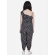 Girl's Polyester Moss Floral Sleeveless Jumpsuit (Multicolor) Girl's Polyester Moss Floral Sleeveless Jumpsuit (Multicolor)