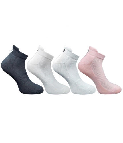 4_Pair Set Unisex Casual Cotton Printed Ankle Length Socks (Multicolor)