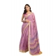 Women's Faux Linen Floral Ready to wear Saree With Unstitched Blouse 5.5Mtr (Lavender) Women's Faux Linen Floral Ready to wear Saree With Unstitched Blouse 5.5Mtr (Lavender)