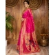 Women's Silk Blend Zari Weaving Saree With Unstitched Blouse 5.5Mtr (Pink) Women's Silk Blend Zari Weaving Saree With Unstitched Blouse 5.5Mtr (Pink)