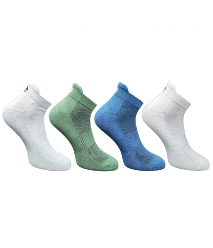 4_Pair Set Unisex Casual Cotton Printed Ankle Length Socks (Multicolor)