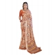 Women's Printed Cotton Linen Saree withPrinted Saree With Unstitched Blouse (Orange , 5-6Mtrs) Women's Printed Cotton Linen Saree withPrinted Saree With Unstitched Blouse (Orange , 5-6Mtrs)